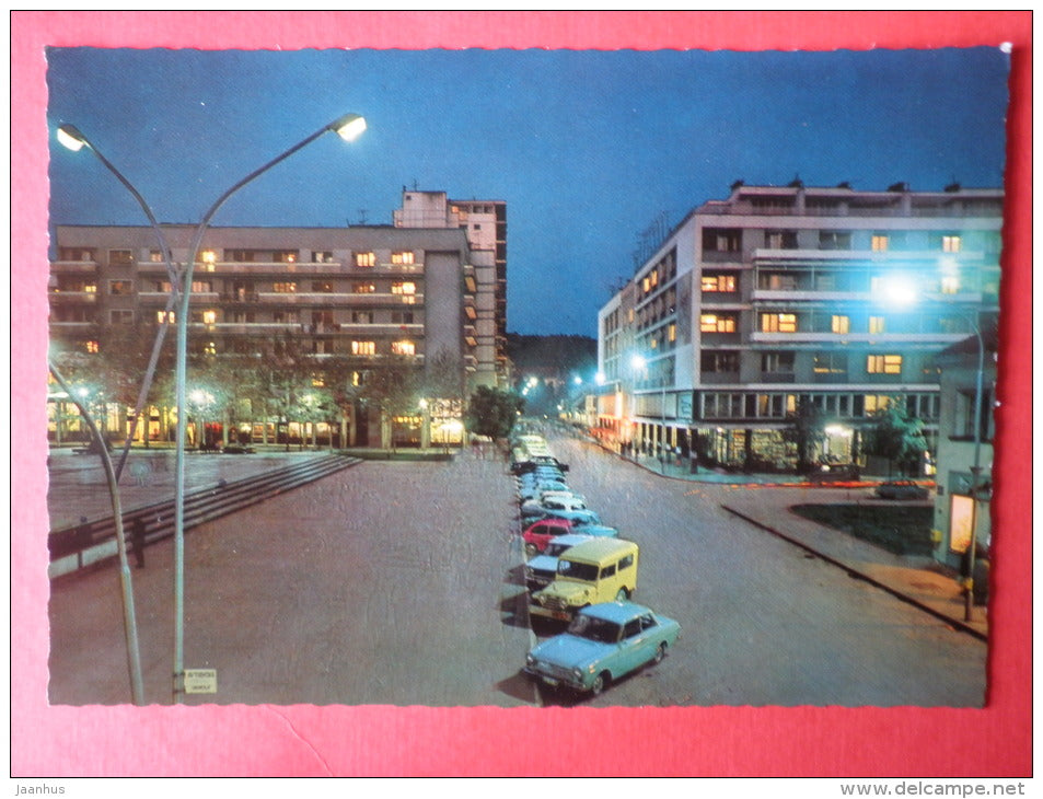 Night View 2 - Titovo Uzice - Serbia - Yugoslavia - unused - JH Postcards