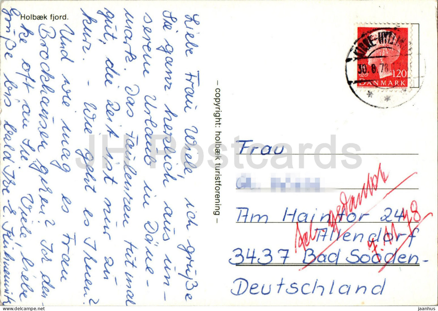 Holbaek fjord - 1978 - Denmark - used