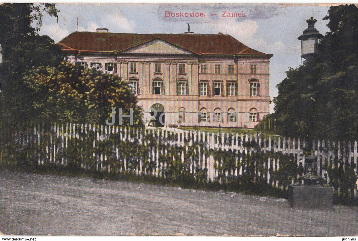 Boskovice - Zamek - castle - old postcard - Czech Republic - unused - JH Postcards
