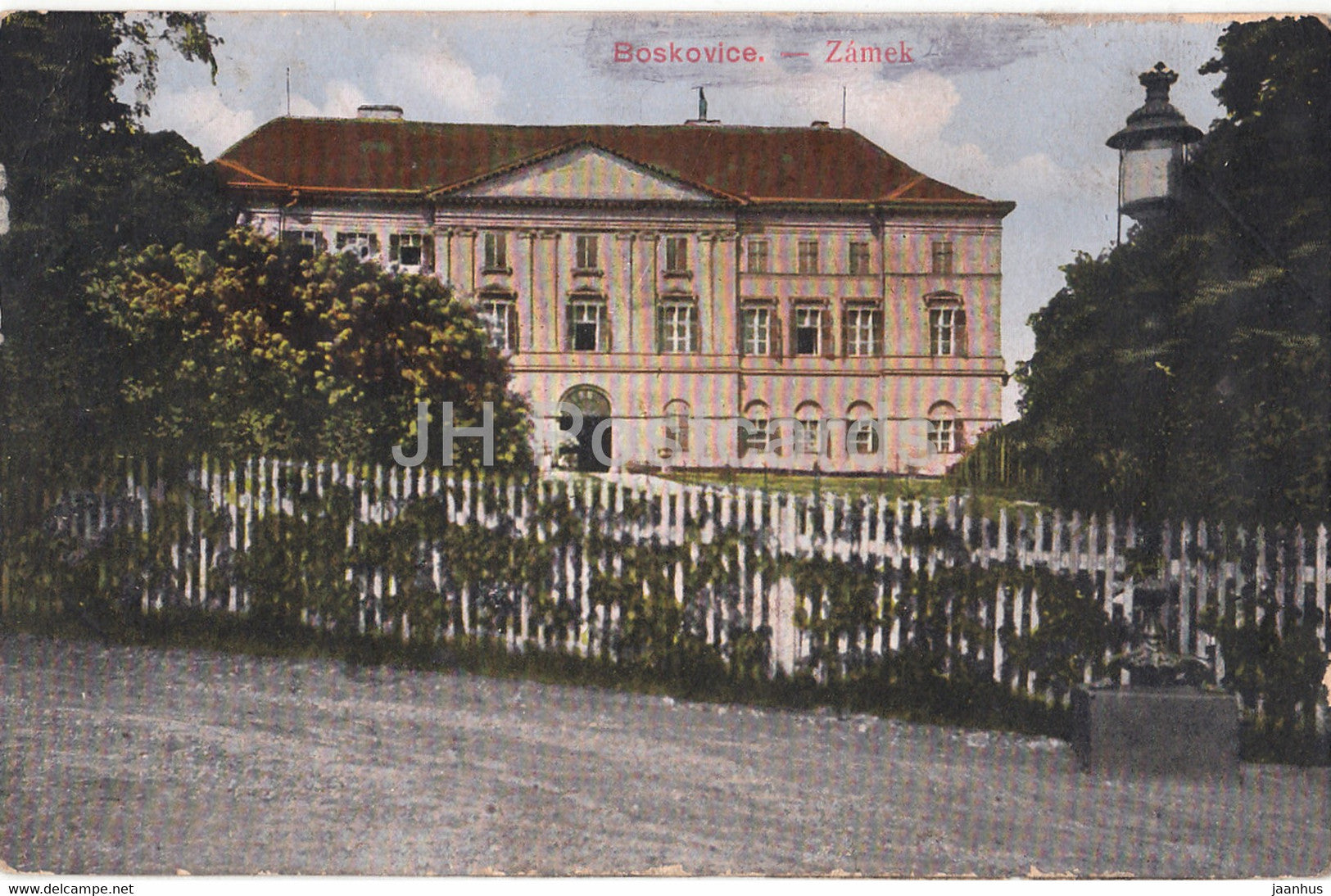 Boskovice - Zamek - castle - old postcard - Czech Republic - unused - JH Postcards