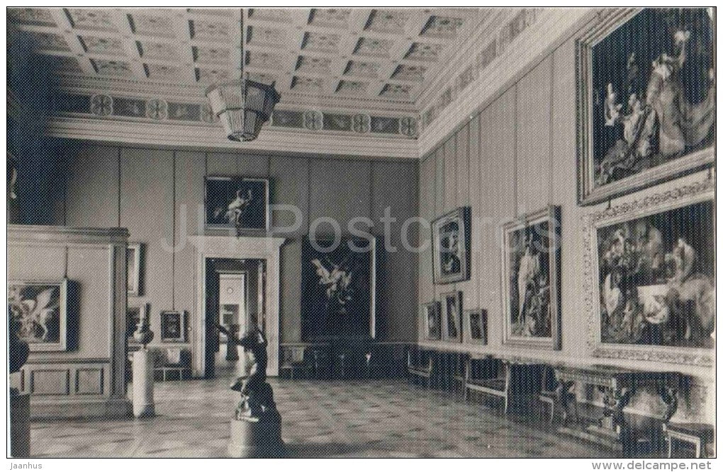 Rubens hall - State Hermitage Museum - Leningrad - St. Petersburg - 1960 - Russia USSR - unused - JH Postcards