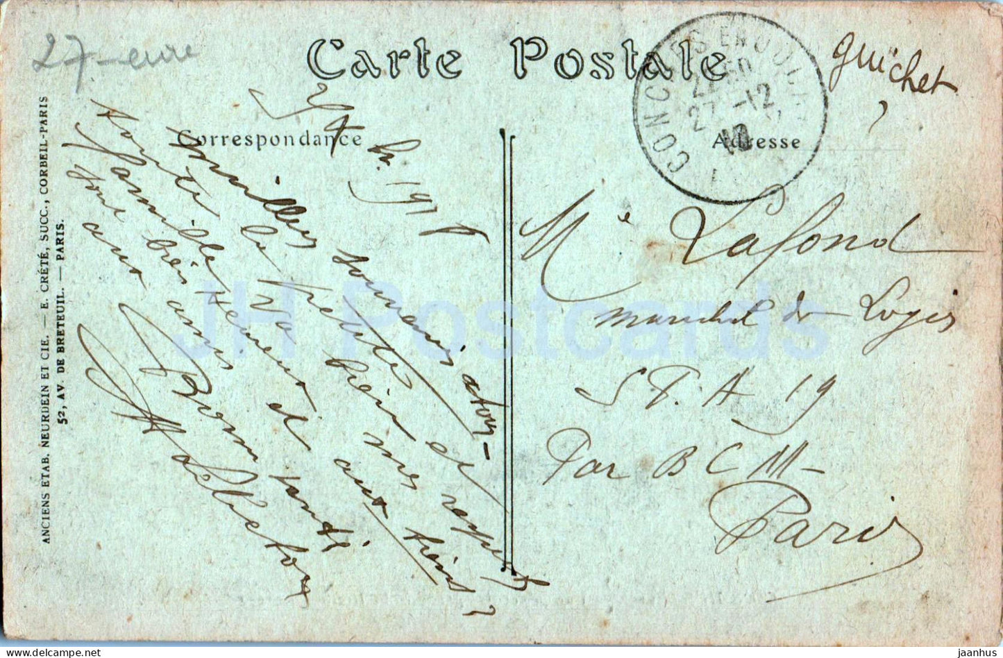 Muscheln - Vue Generale prise de la Route d'Evreux - 45 - alte Postkarte - 1918 - Frankreich - gebraucht 