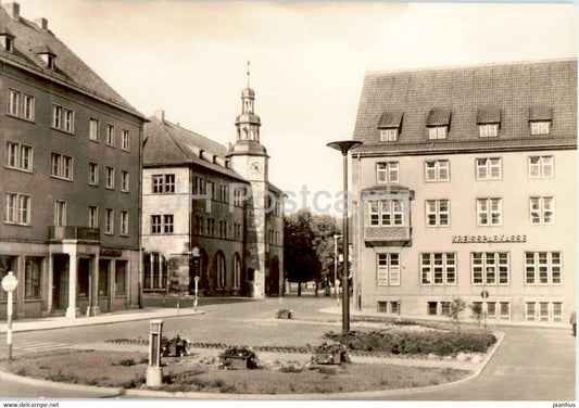 Nordhausen - Lutherplatz - Kreissparkasse - 1 - old postcard - Germany DDR - used - JH Postcards