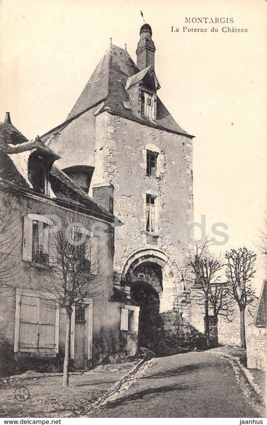 Montargis - La Poterne du Chateau - castle - old postcard - France - unused - JH Postcards
