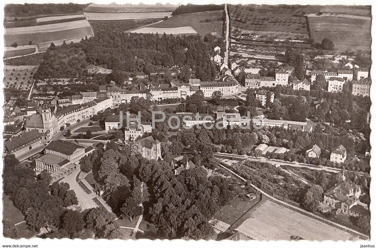Flugzeugaufnahme v Bad Schwalbach - Germany - used - JH Postcards