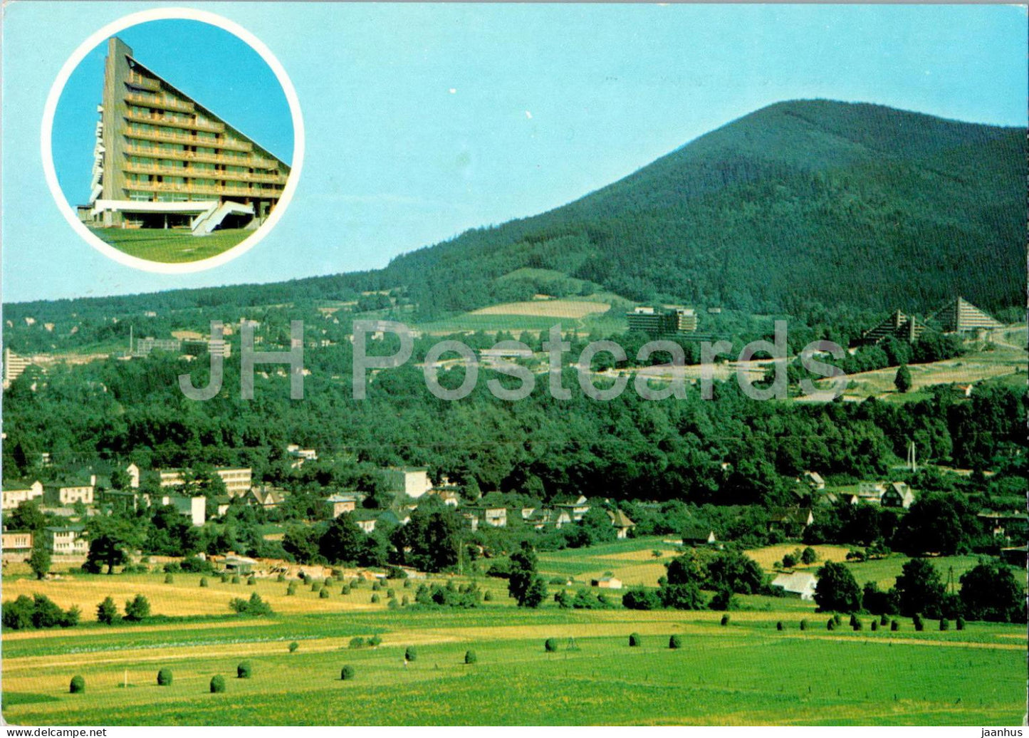 Ustron - Widok ogolny - Dom wypoczynkowy Raciborskiej Fabryki Obrabiarek Rafamet - Holiday home - Poland - used - JH Postcards