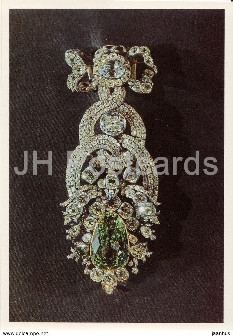 Hutschmuck aud der Brillantgarnitur - Hat Ornament - Grunes Gewolbe - DDR Germany - unused - JH Postcards