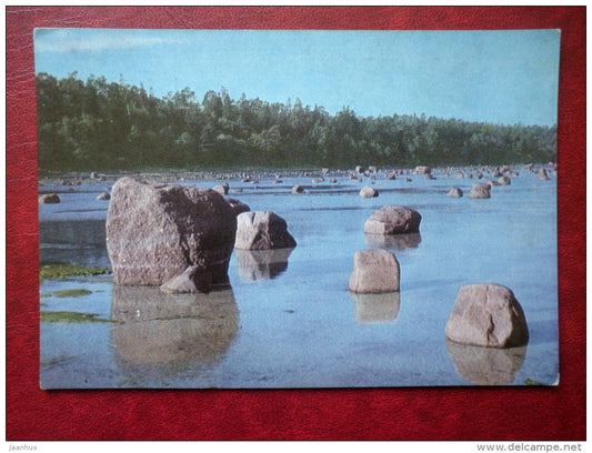 Rannamõisa seashore - stones - 1968 - Estonia - USSR - unused - JH Postcards
