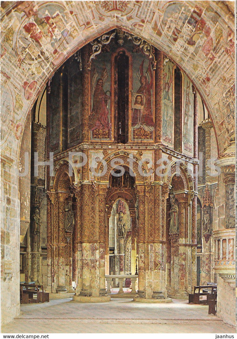 Tomar - Interior view of Christ Convent - Portugal - unused - JH Postcards