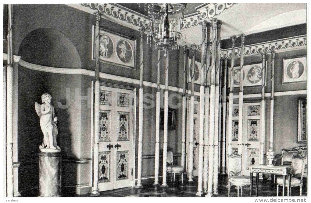 bedchamber of Paul I wife - Catherine Palace - Pushkin - 1982 - Russia USSR - unused - JH Postcards