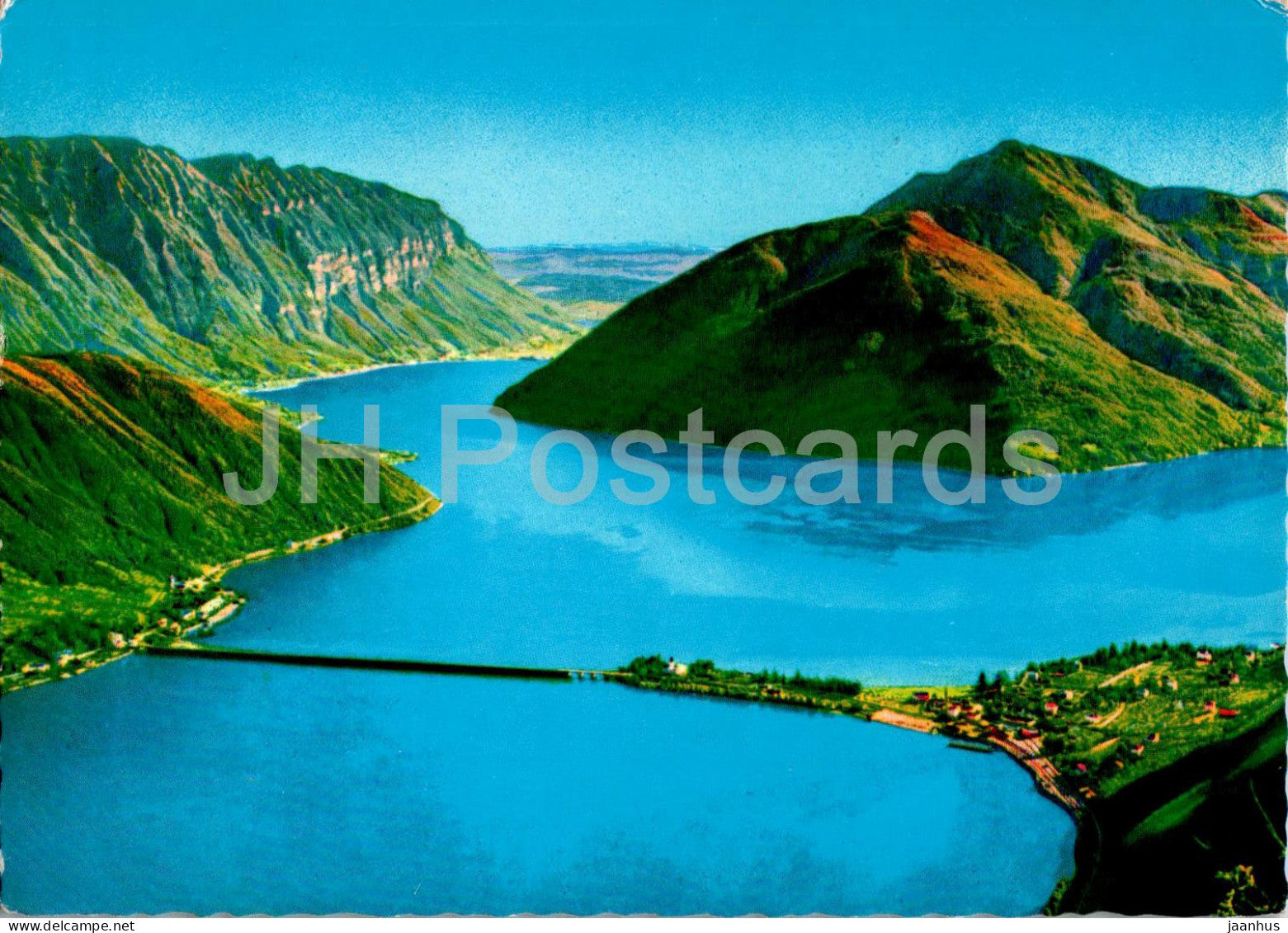 Lago di Lugano - Ponte di Melide - 59 - 1967 - Switzerland - used - JH Postcards