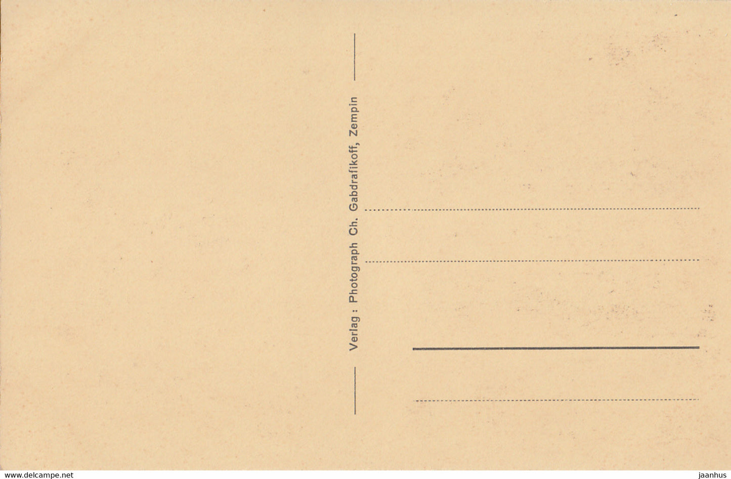 Ostseebad Zempin a U - beach - old postcard - Germany - unused