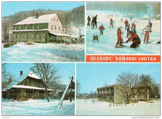 Beskydy - Beskids - Kicera cottage - skiing - Czechoslovakia - Czech - unused - JH Postcards