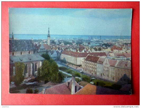 Old Town view - Tallinn - stationery card - 1971 - Estonia USSR - unused - JH Postcards