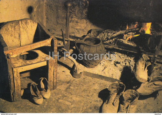 Alta Valle del Tevere - Museum of Folk Traditions - Citta di Castello - Fireplace and Clogs - Italy - Italia - unused - JH Postcards