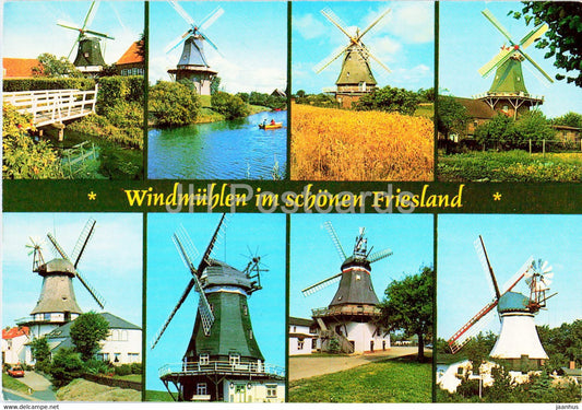 Windmuhlen im schonen Friesland - windmill - 1991 - Germany - used - JH Postcards