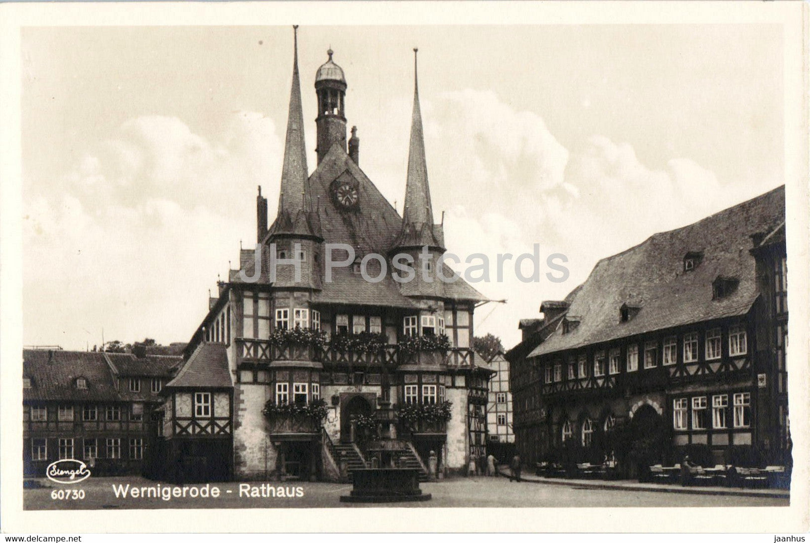 Wernigerode - Rathaus - town hall - 60730 - old postcard - Germany - unused - JH Postcards