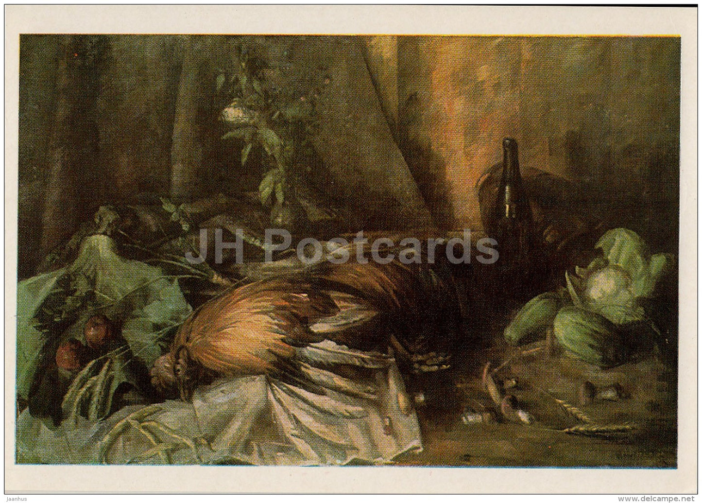 painting by A. Vardi - Still Life with a Cock , 1929 - Estonian art - 1983 - Estonia USSR - unused - JH Postcards