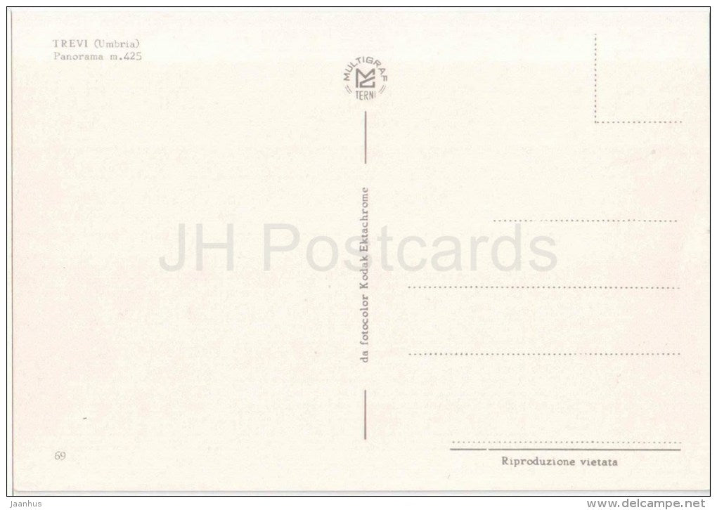 panorama m. 425 - Trevi - Umbria - 06039 - 69 - Italia - Italy - unused - JH Postcards