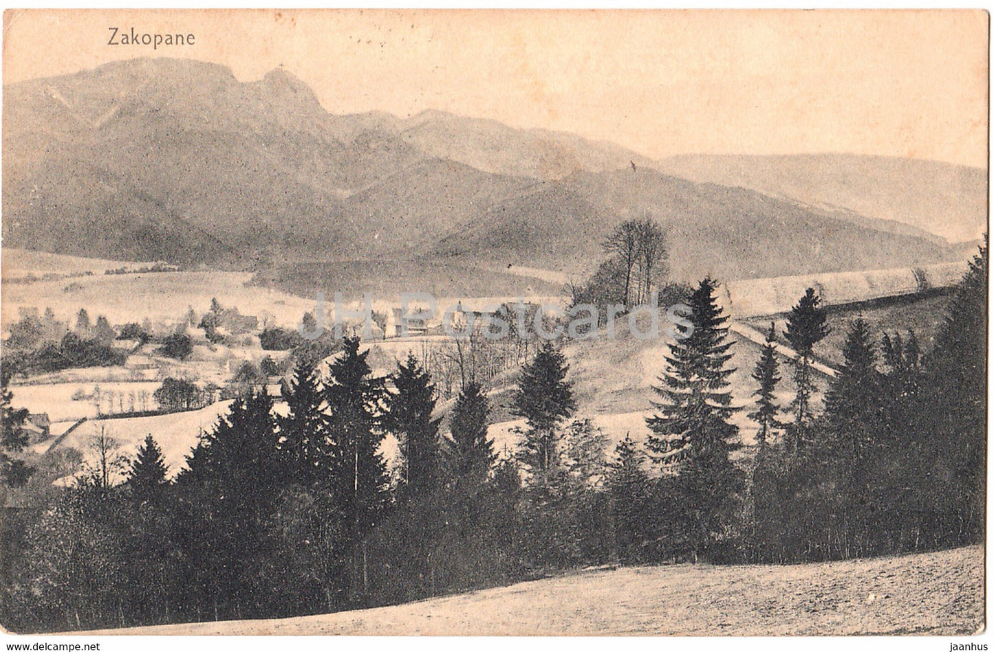 Zakopane - old postcard - 1907 - Poland - used - JH Postcards