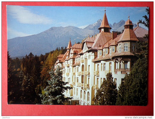Grand Hotel Praha in Tatranská Lomnica - The High Tatras - Slovakia - Czechoslovakia - unused - JH Postcards