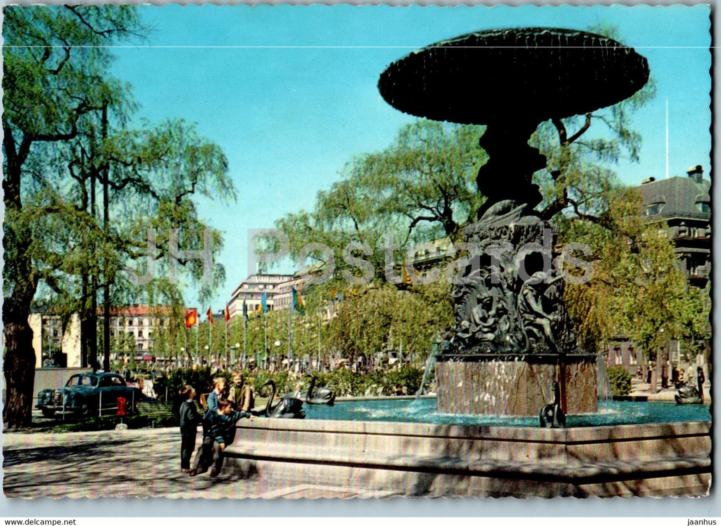 Stockholm - Molins fontan - Kungstradgarden  - 524 - 1970 - Sweden - used - JH Postcards