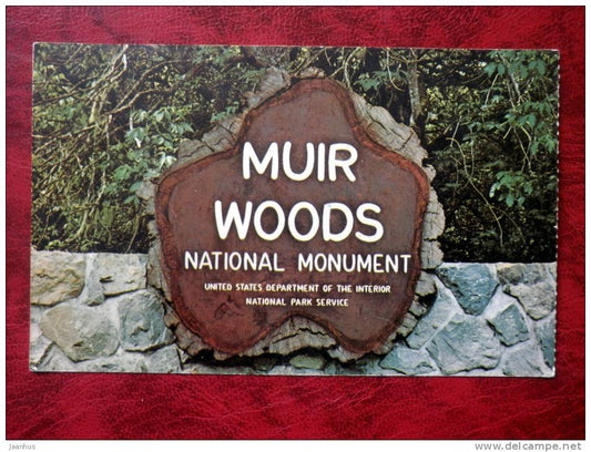 Muir Woods National Monument - Main Auto Entrance - Mille Valley - California - USA - unused (numbers written backside) - JH Postcards