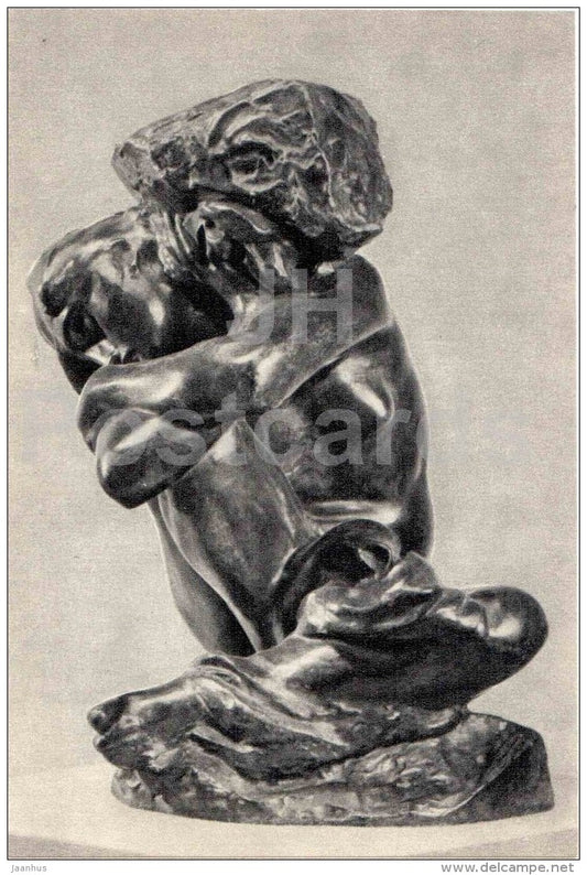 sculpture by Auguste Rodin - Caryatid , 1881 - french art - unused - JH Postcards