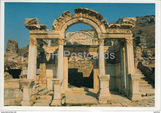 Ephesus - Temple of Hadrian - ancient ruins -Turkey - unused - JH Postcards