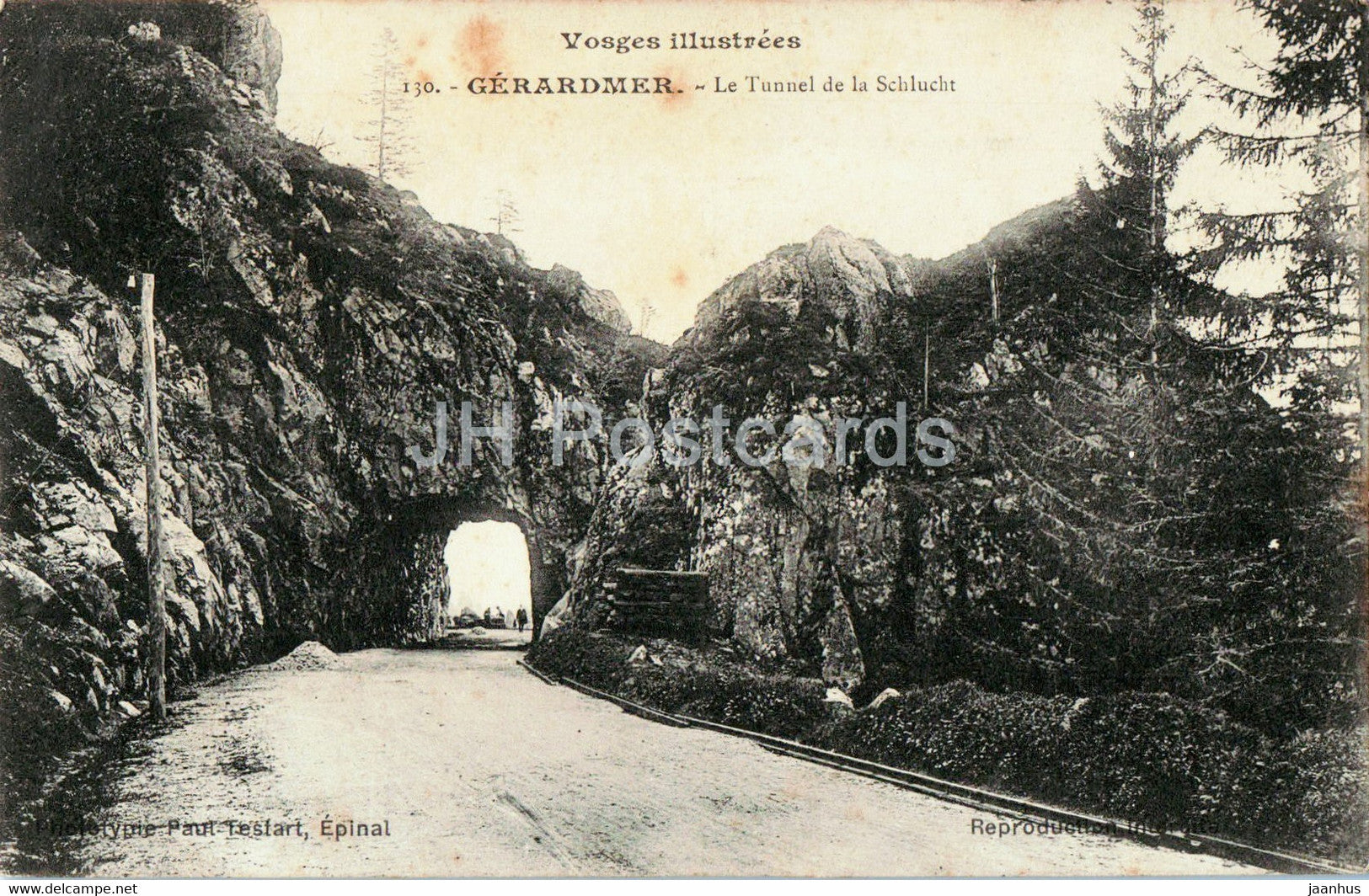Gerardmer - Le Tunnel de la Schlucht - 130 - old postcard - 1907 - France - used - JH Postcards