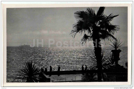 view at Sea - Sochi - photo card - 1960 - Russia USSR - unused - JH Postcards