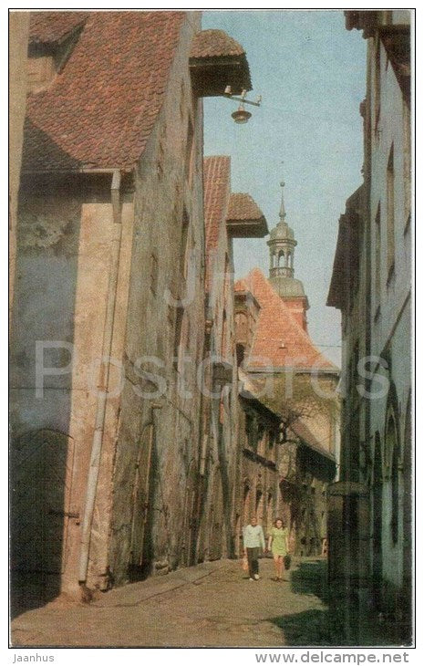 Sarkanas Gvardes street - Riga - Old Town - 1976 - Latvia USSR - unused - JH Postcards