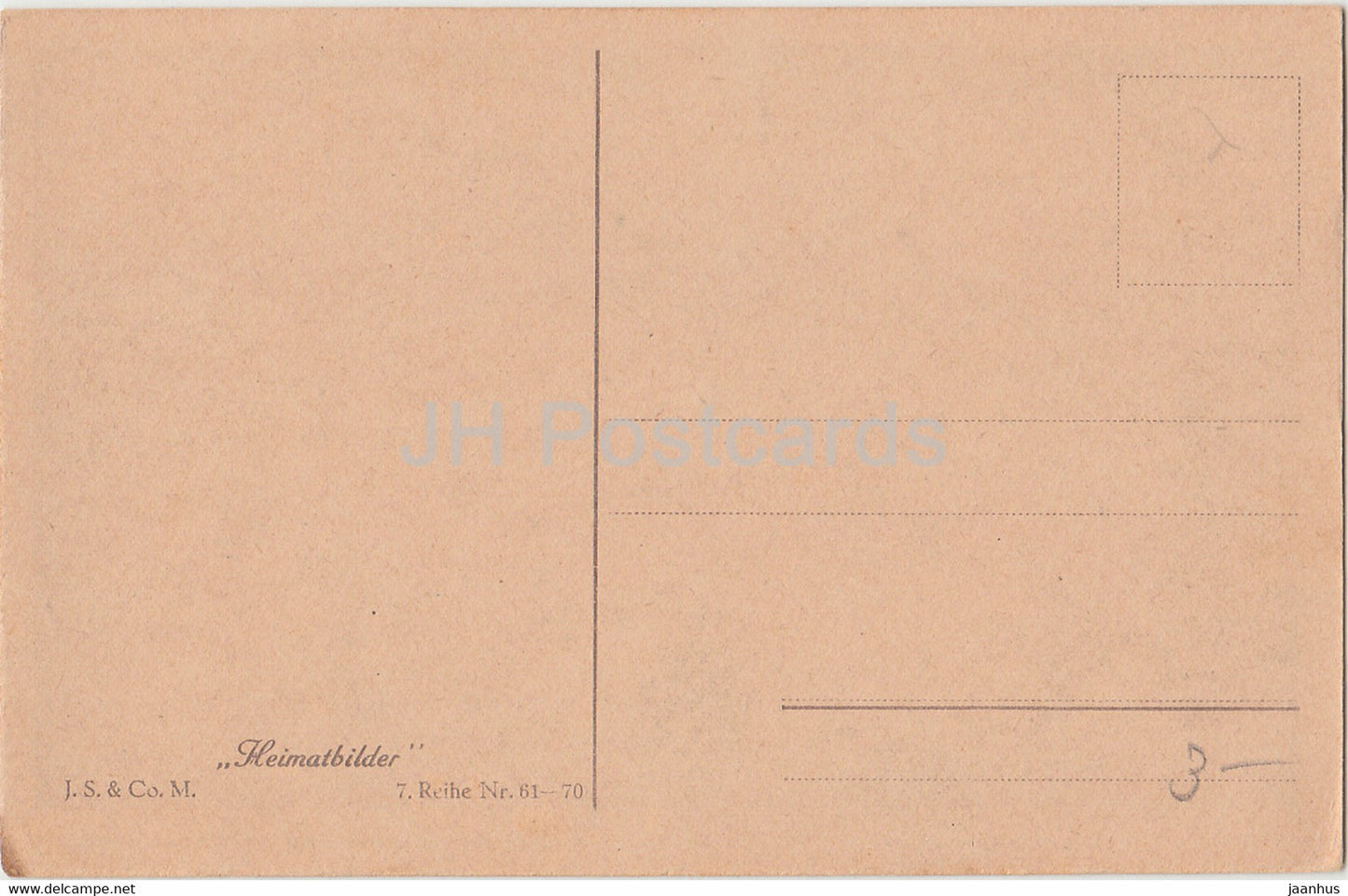 Still neigt sich der Tag zu Ende - Heimatbilder - carte postale ancienne - Allemagne - inutilisé