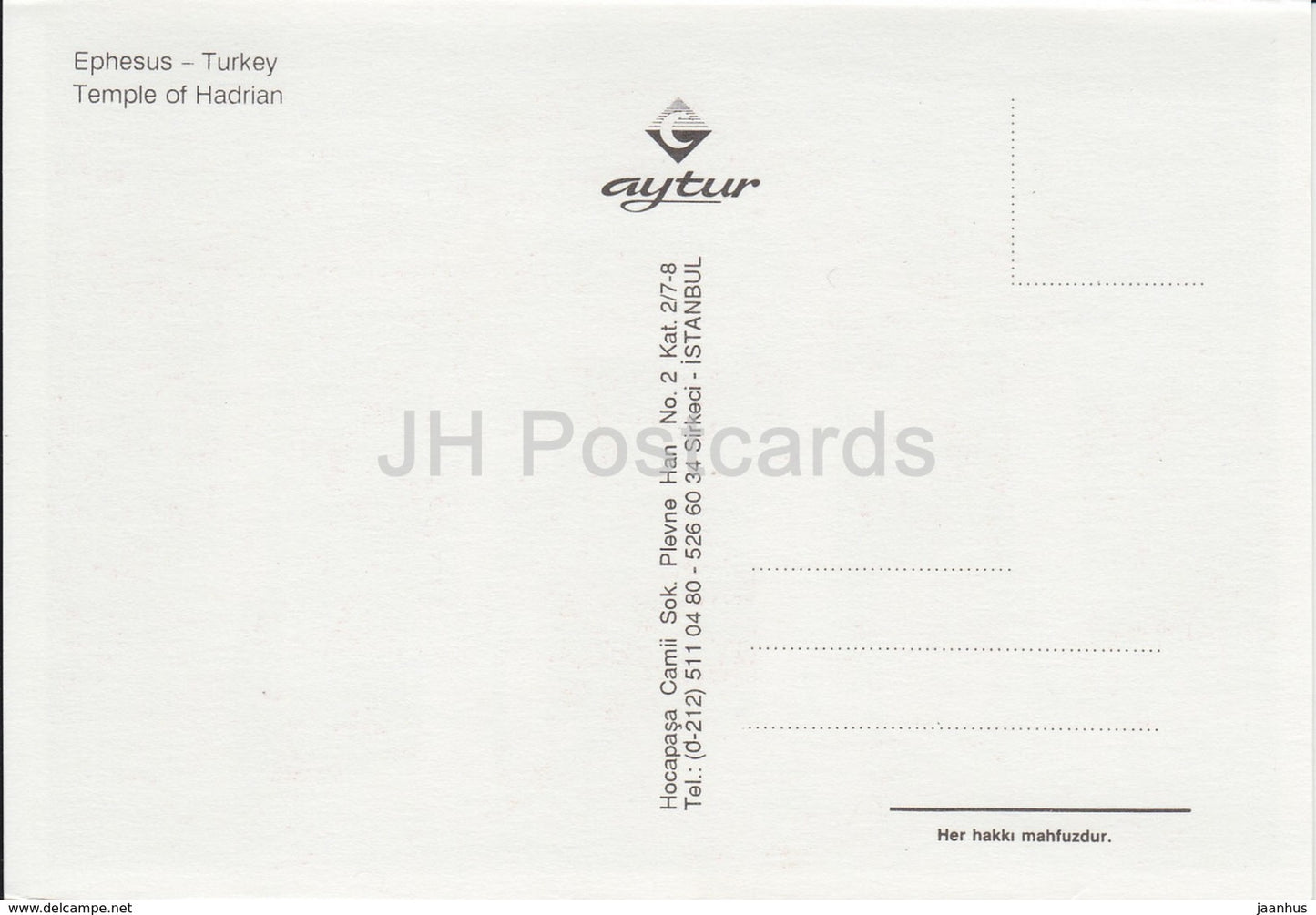 Ephesus - Temple of Hadrian - ancient ruins -Turkey - unused