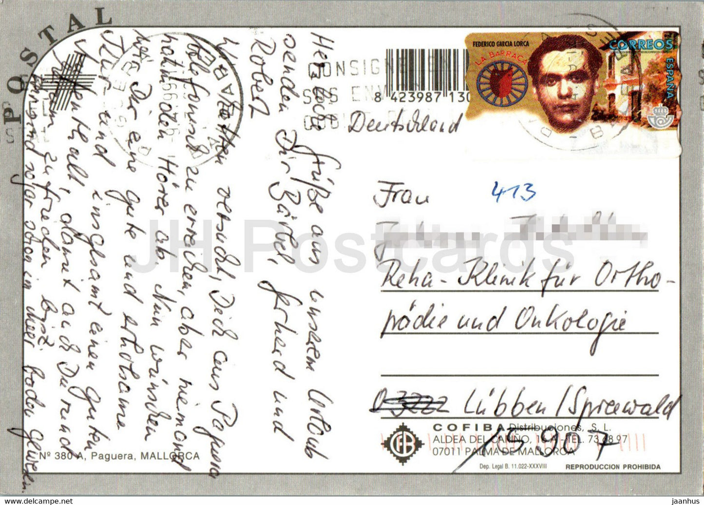 Paguera - Mallorca - 380 - 1999 - Spain - used