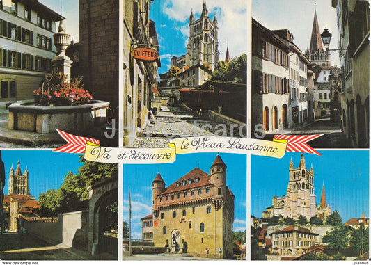 Va et decouvre le Vieux Lausanne - old town - 5892 - 1974 - Switzerland - used - JH Postcards