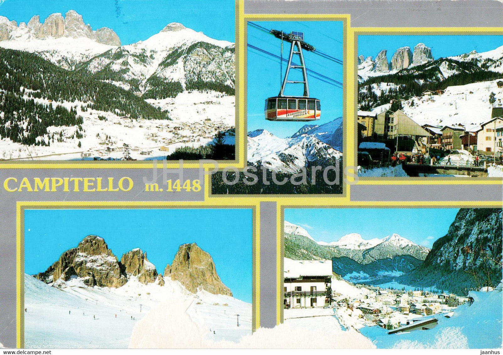Dolomiti Val di Fassa - Campitello - cable car - 2001 - Italy - used - JH Postcards