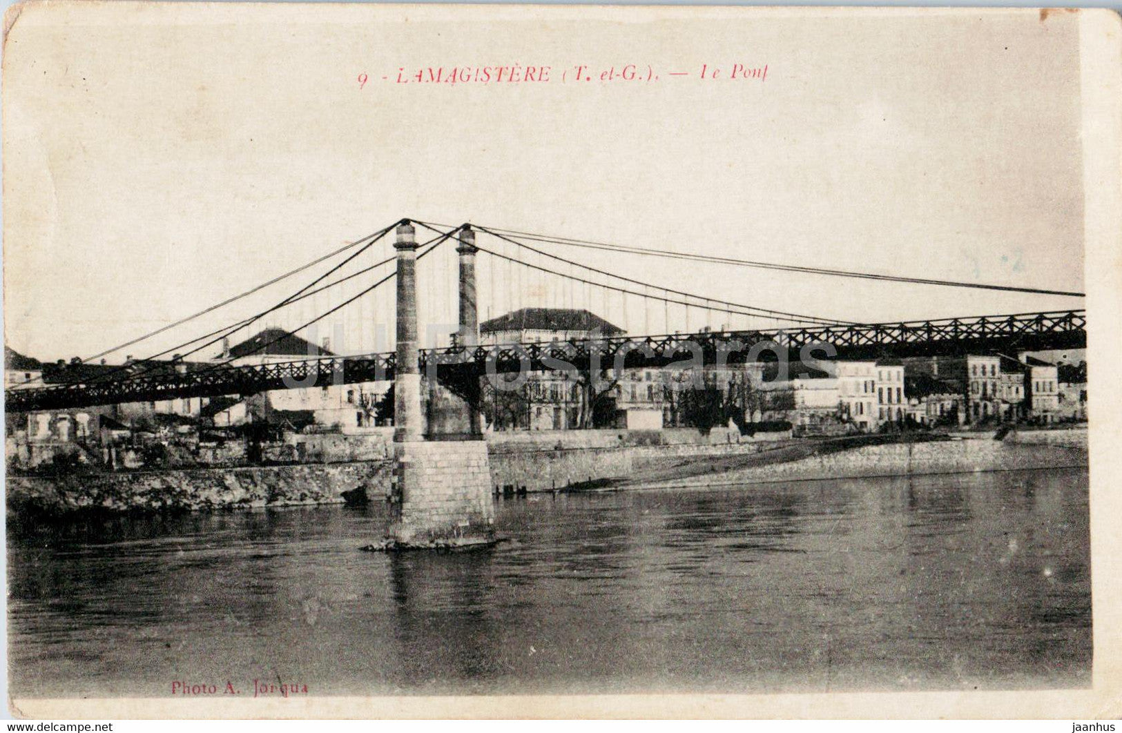 La Magistere - Le Pont - bridge - 9 - old postcard - France - unused - JH Postcards