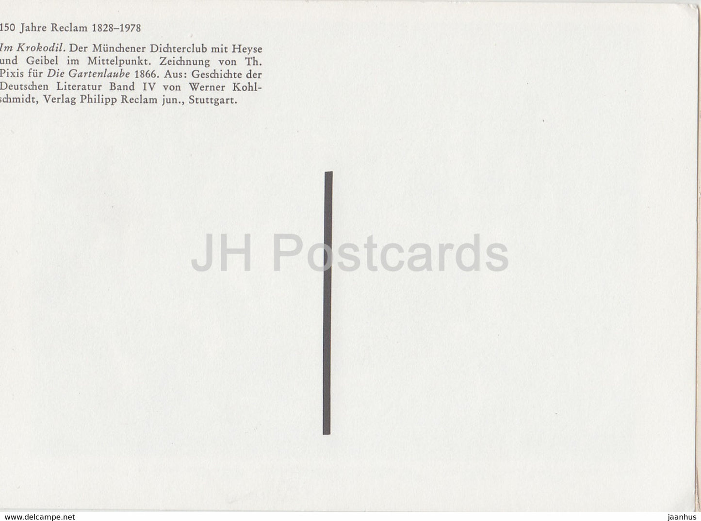 Drawing by Th Pixis - 150 Jahre Reclam Verlag - German art - Germany - unused