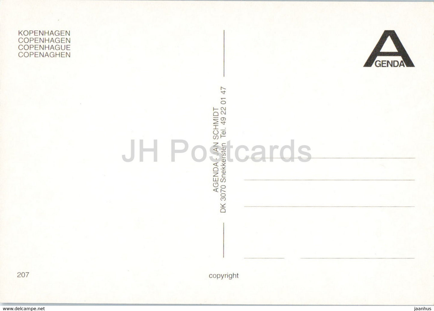 Copenhagen - fountain - street view - multiview - 207 - Denmark - unused