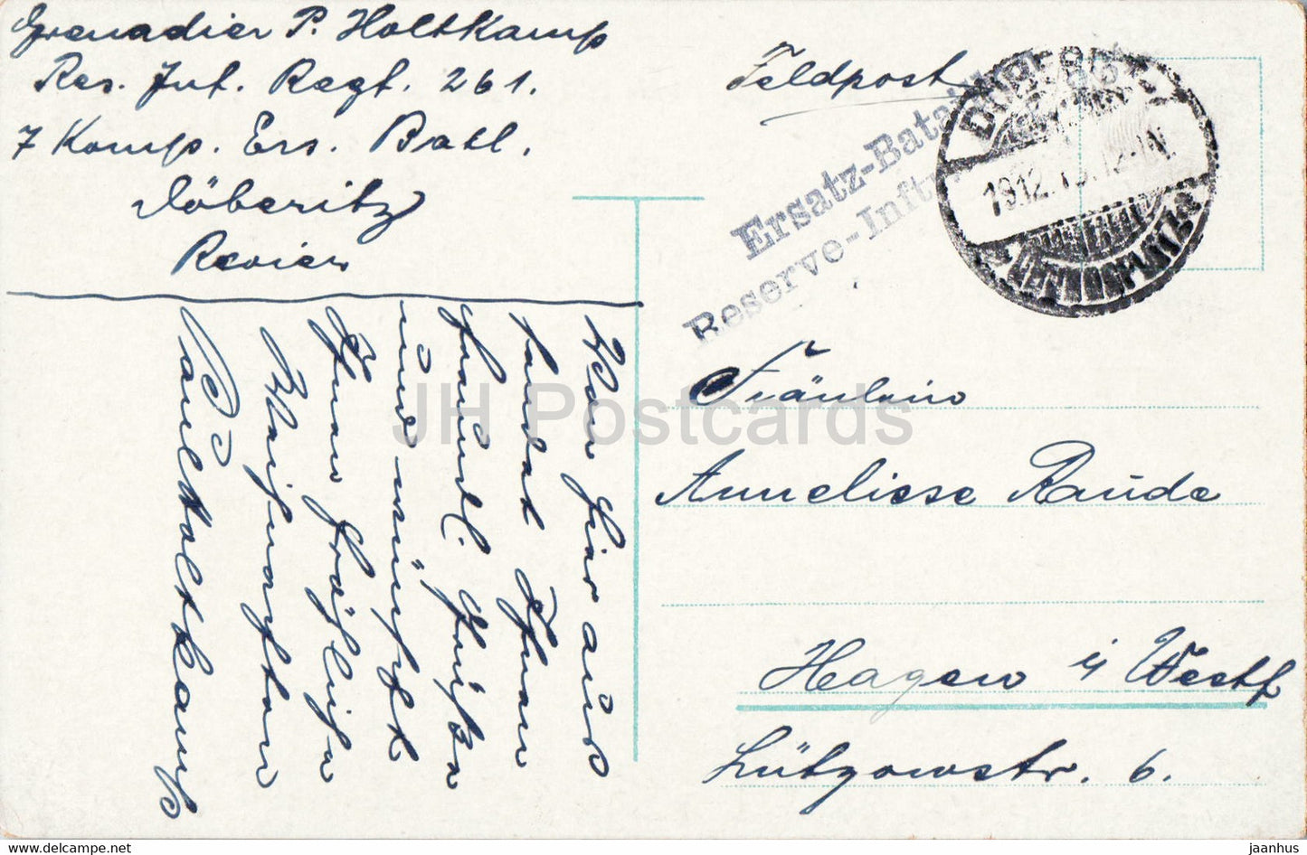 Berlin - Konigsplatz - Reichstagsgebaude - Feldpost - military mail - old postcard - Germany - used