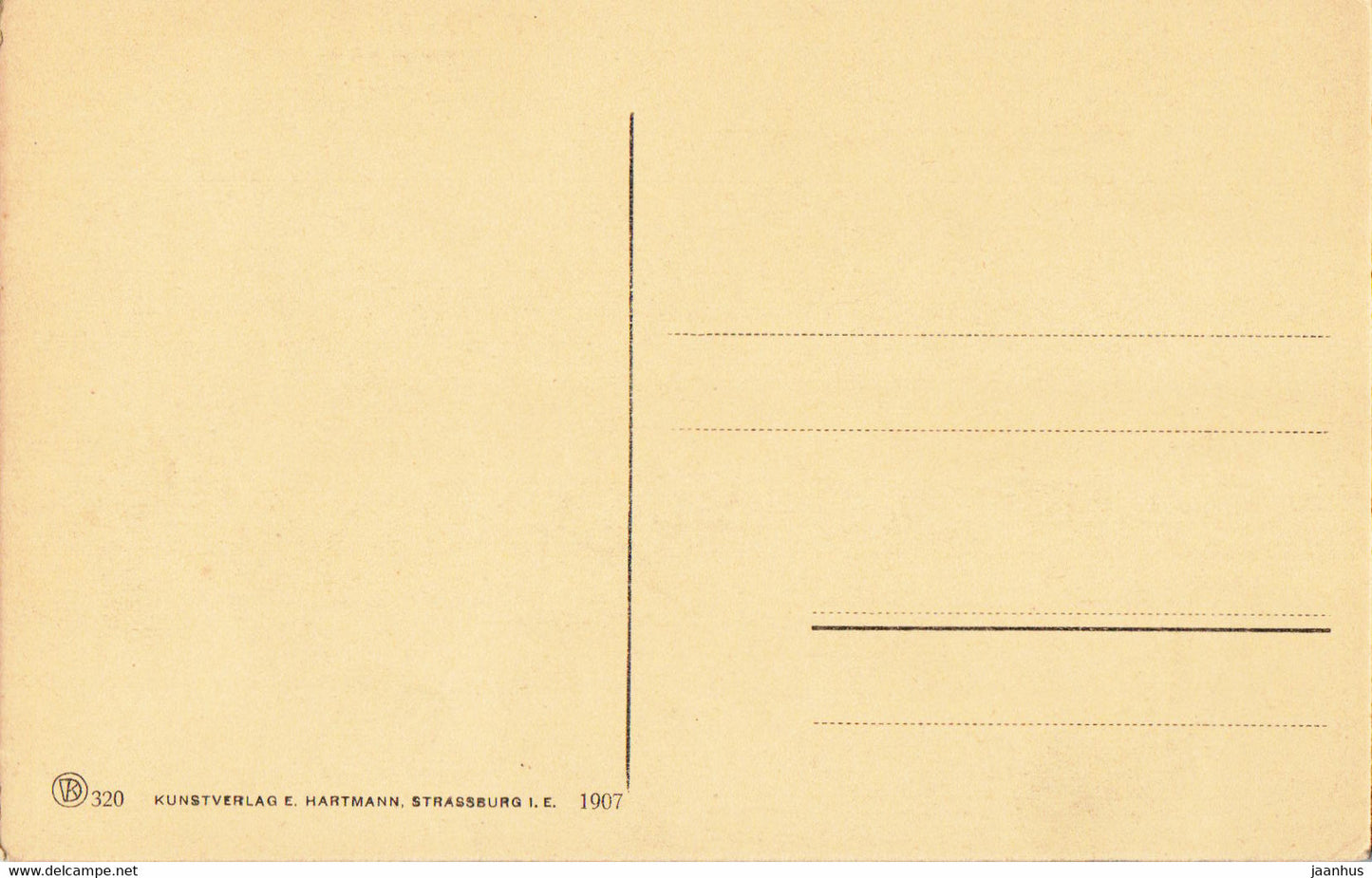 Strasbourg i E - Strasbourg - Hauptpostgebaude - Hôtel de la Poste - 320 - carte postale ancienne - 1907 - France - inutilisée