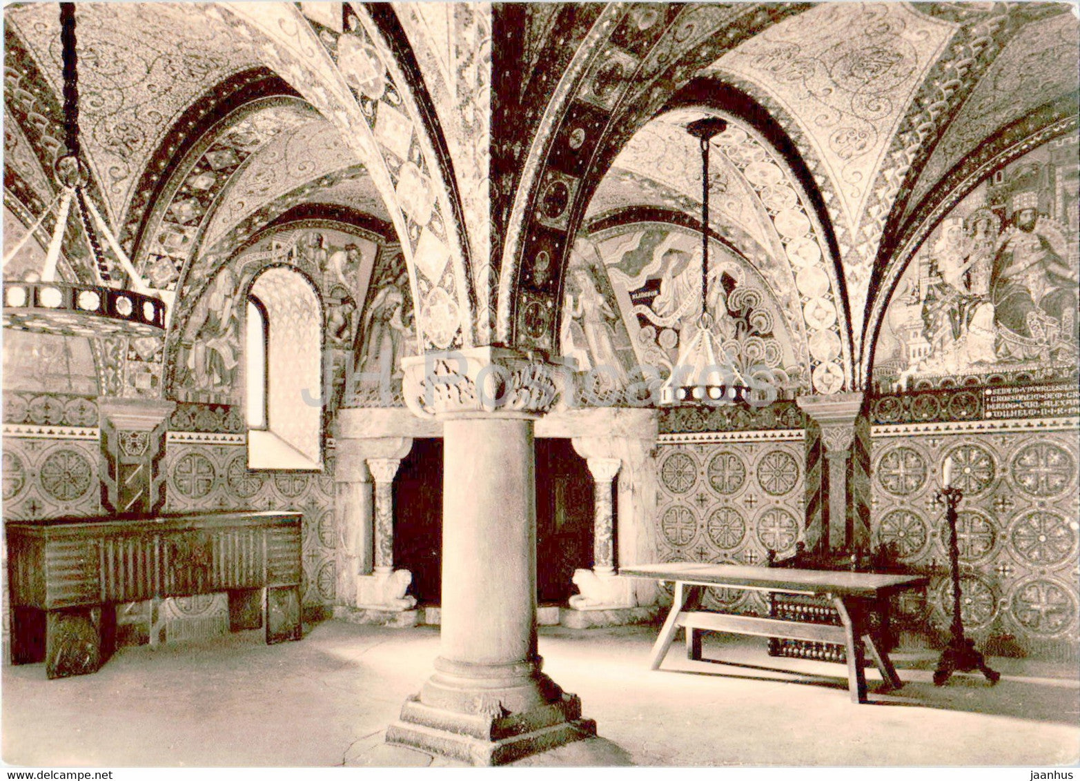 Die Wartburg - Die Elisabethkemenate im Palas - old postcard - Germany DDR - unused - JH Postcards