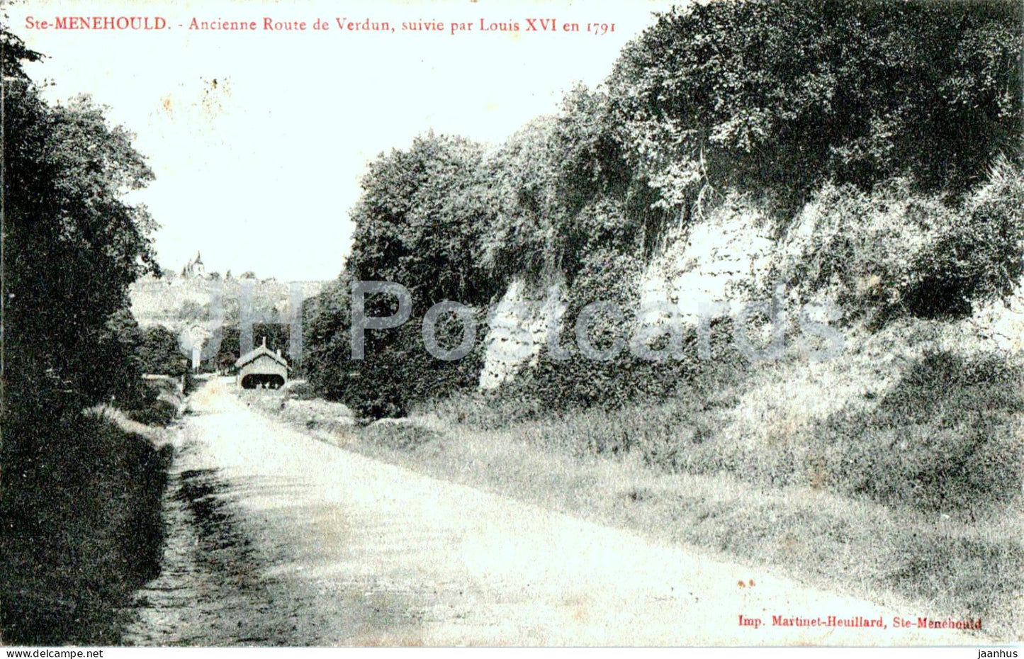 Sainte Menehould - Ste - Ancienne route de Verdun suivie par Louis XVI - old postcard - 1906 - France - used - JH Postcards