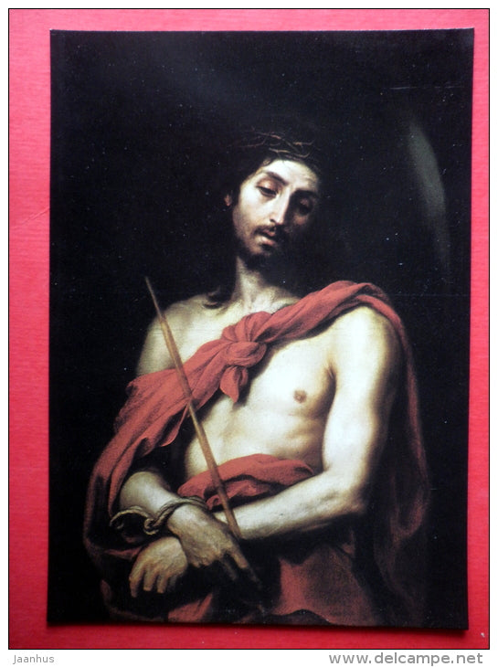 painting by Titian - Ecce Homo , 16th century - italian art - unused - JH Postcards
