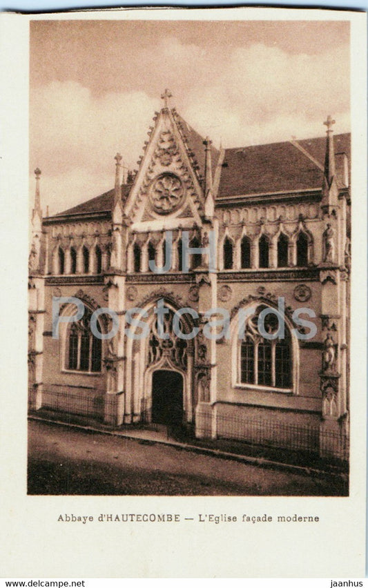Abbaye d'Hautecombe - L'Eglise facade moderne - old postcard - France - unused - JH Postcards