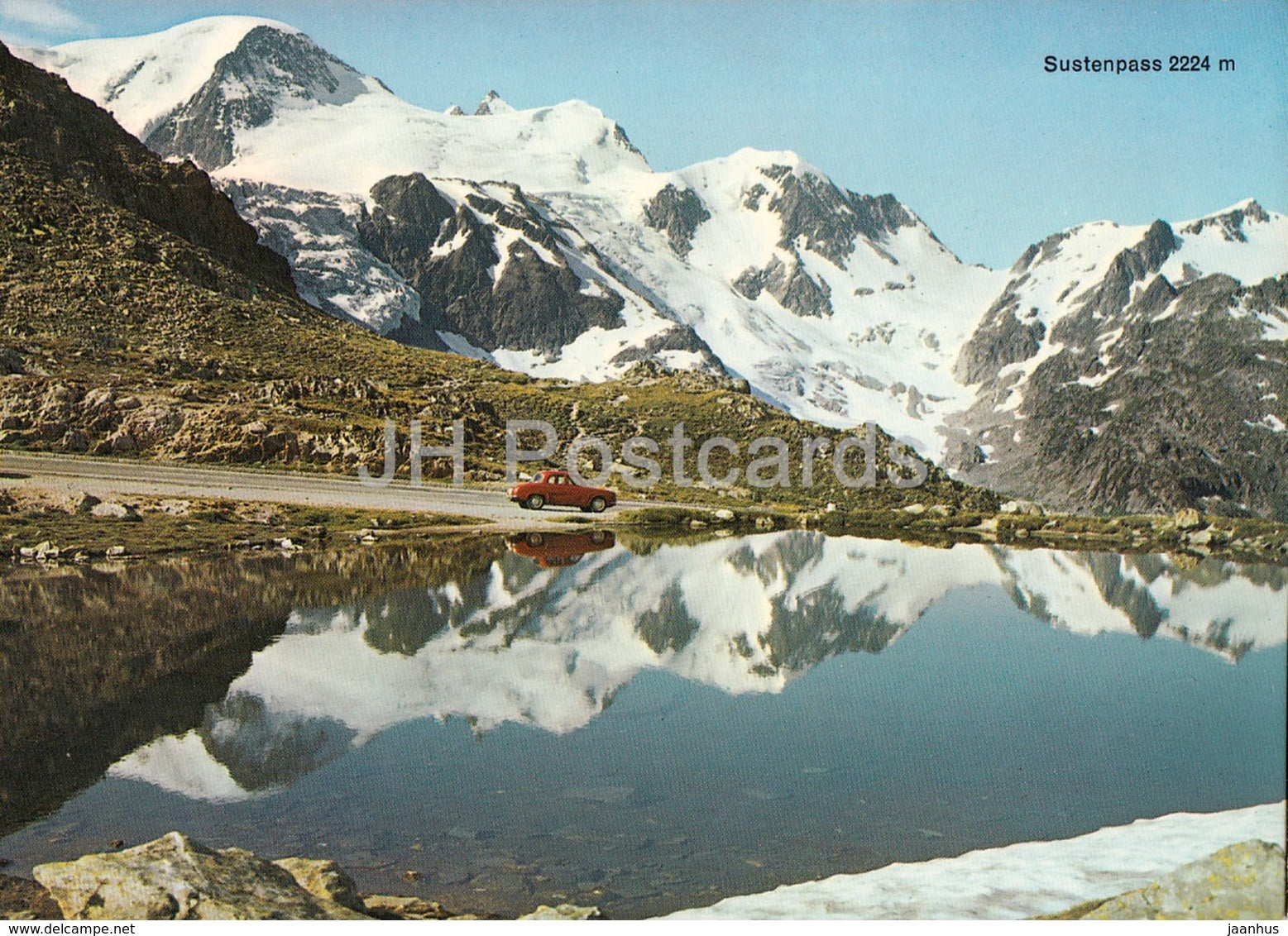 Sustenpass 2224 m - Sustenhorn 3504 m car - 912 - Switzerland - unused - JH Postcards