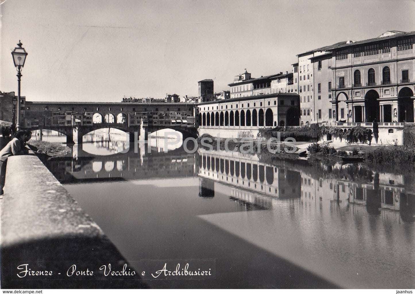 Firenze - Florence - Ponte Vecchio e Archibusieri - Old Bridge and Archibusieri - Italy - used - JH Postcards