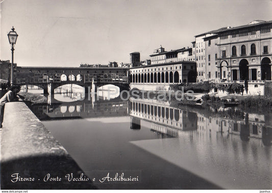 Firenze - Florence - Ponte Vecchio e Archibusieri - Old Bridge and Archibusieri - Italy - used - JH Postcards