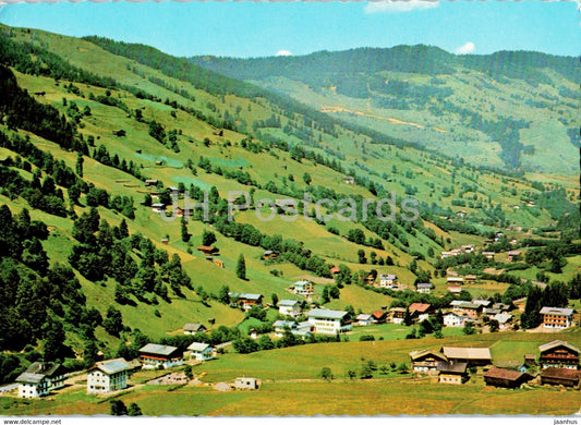Hohenluftkurort Hinterglemm 1010 m bei Saalbach mit Kohlmaiskopf - 1962 - Austria - used - JH Postcards